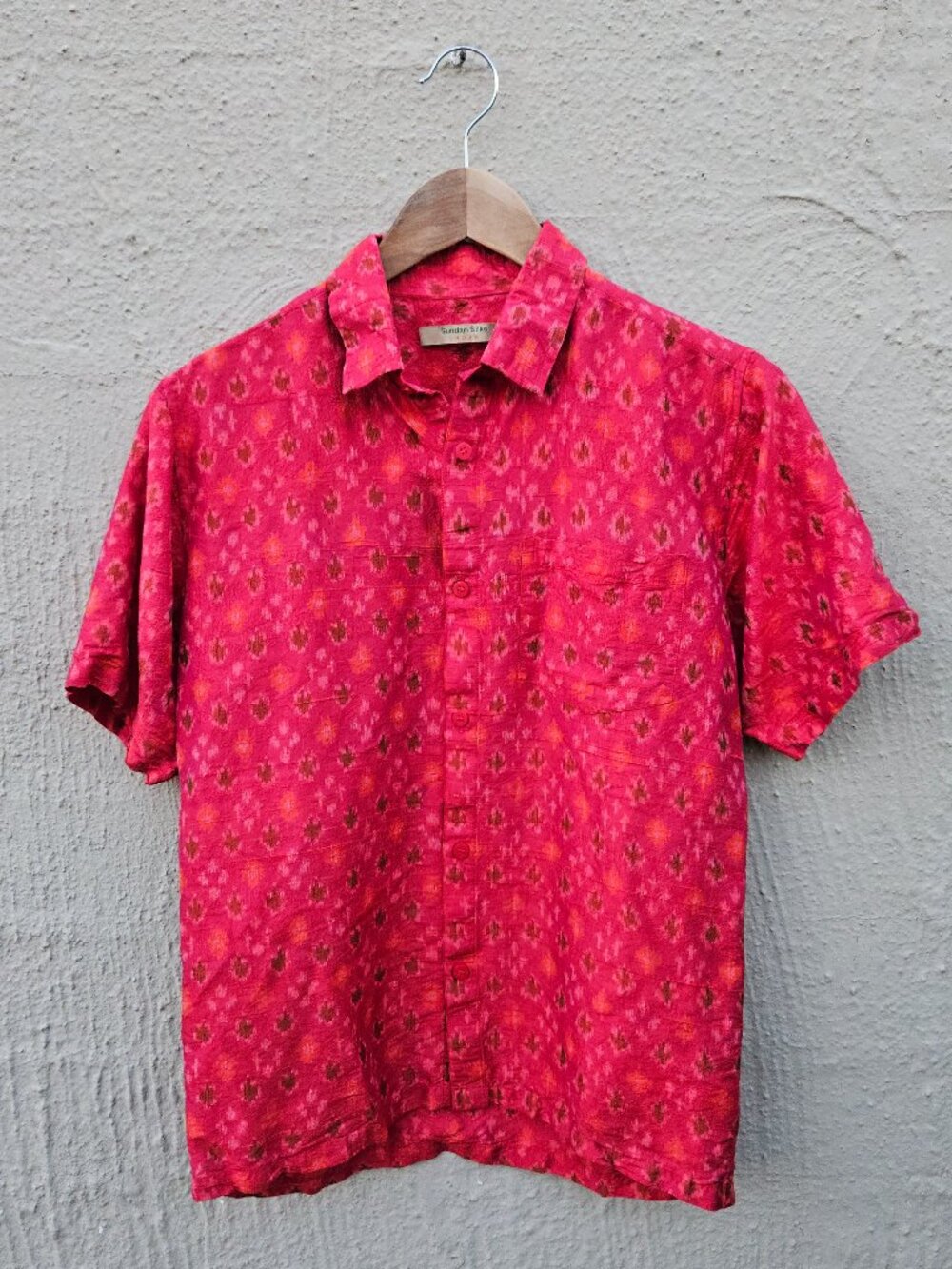 Sundari Silk Batik Button Up